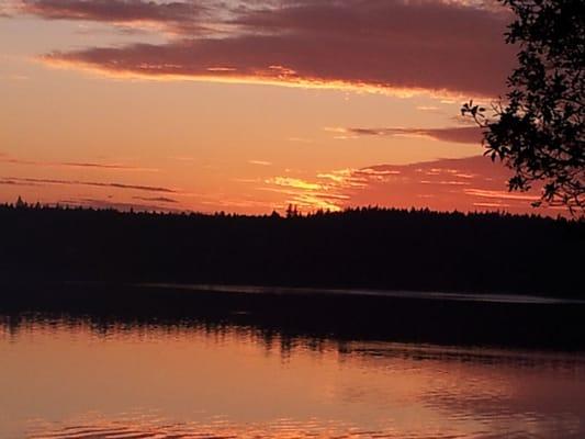 Spectacular sunsets on Herron Island.