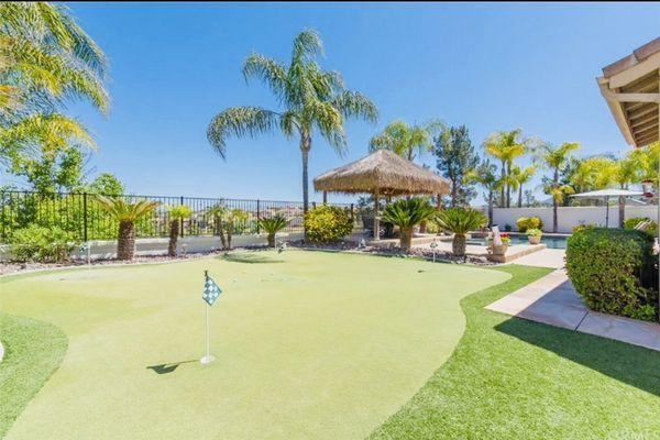 Backyard of a residential home in Temecula