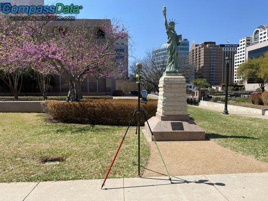 Land surveying historical landmarks