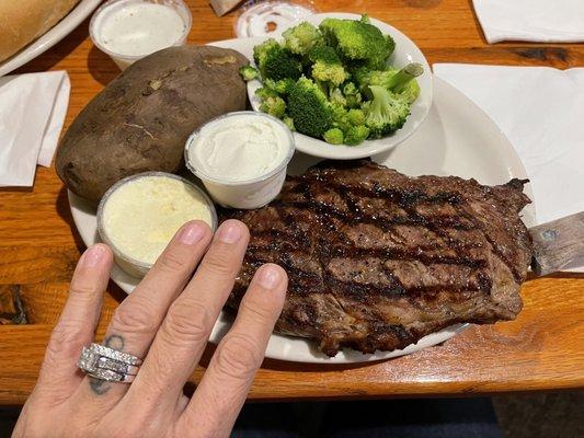 Steak dinner