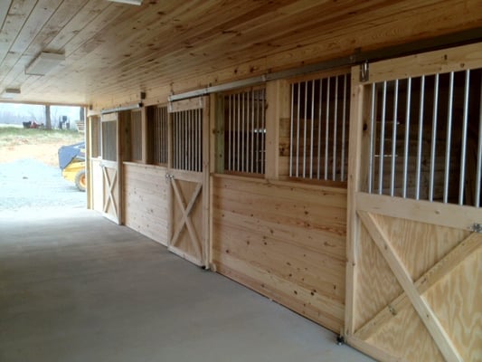 Stalls in the barn