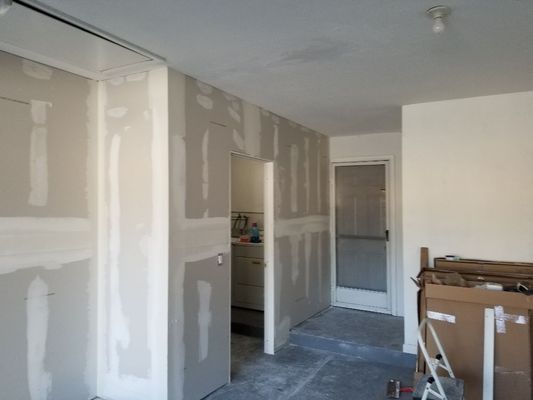 Afters hung and finished all sheetrock