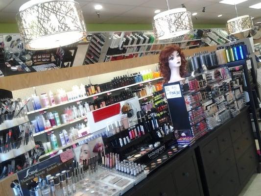 more retail products in the beauty supply store