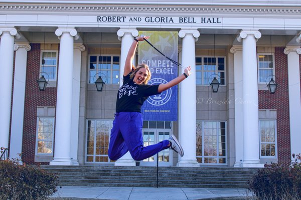 Got to caption this senior jumping into her NEW JOB!! Contact me for more info on scheduling a session and price information!!!