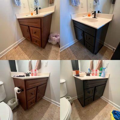 Updated Bathroom Cabinets