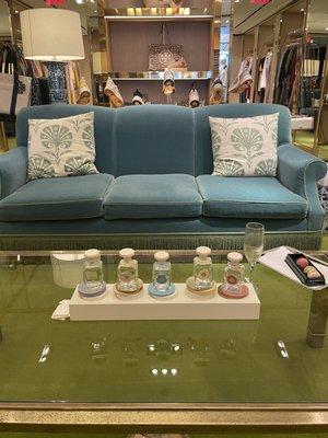 Beautiful seating area in interior of store