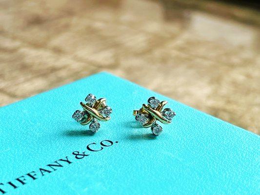 Tiffany diamond studs. Premium prices paid for all pre-owned fine jewelry.