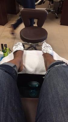 Gel pedicure