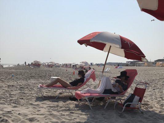 Cape May beach is beautiful and quieter than many other beaches along the shore.