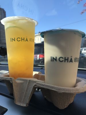 Pineapple Green Tea and Milk Tea