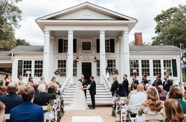 Front of Naylor Hall during ceremony