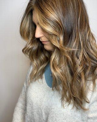 Brunette balayage