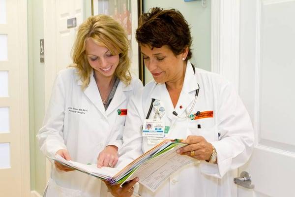 Dr. Lucia Zamorano and Lindsay Gietzen, PA-C