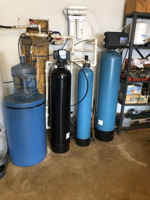 Taste and odor removal / water softener/reverse osmosis