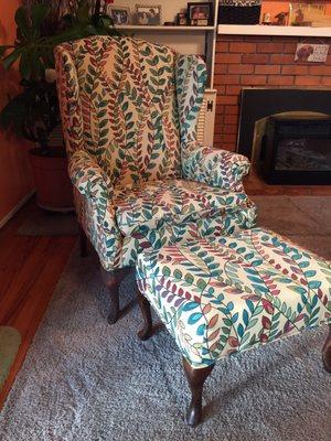 Of the four pieces we had reupholstered at Cleveland Upholstery this is by far my favorite! Doris deserve10 stars