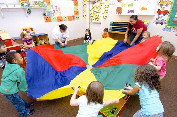 Staying active and having fun at preschool!