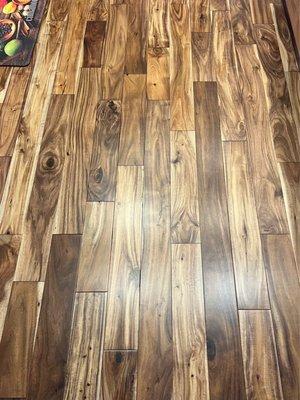 Completed floor