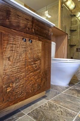 They built this beautiful bathroom and did a great job in the kitchen too.