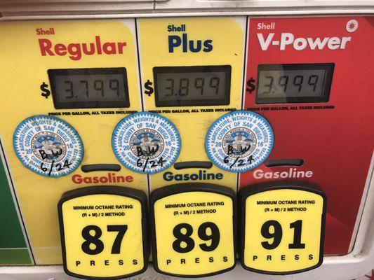 Prices as much as $1/gallon higher than other gas stations