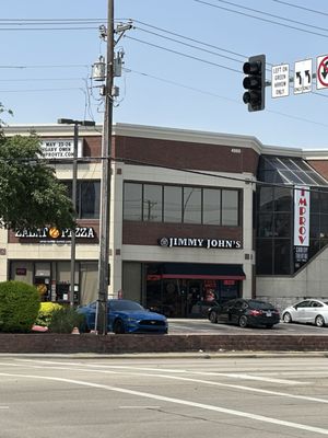 Exterior of the building from across the street