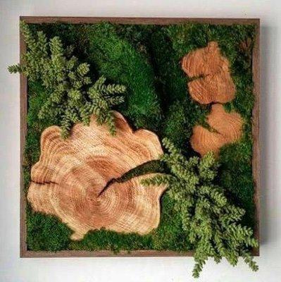 Preserved moss wall art.  Pacific Silkscapes can custom design one for you!