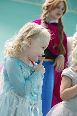 A little Elsa at one of our Frozen Dance Classes