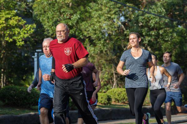 Sweat Camp workouts may include going outside.