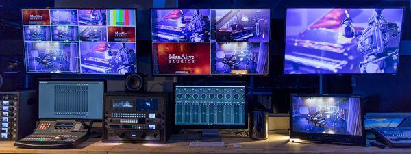 ManAlive Studios features full video and video-monitor capabilities.