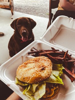 The Deacon Burger with Deacon Himself