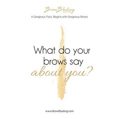 Your brows say a lot about who you are. Let us help you with your brow identity.