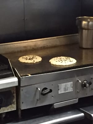 Made to order chocolate chip pancakes