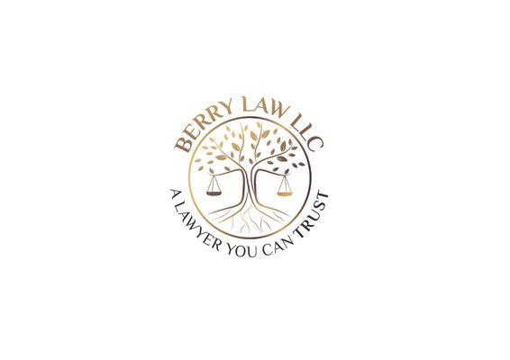 Berry Law LLC logo, featuring the Tree of Life and Scales of Justice