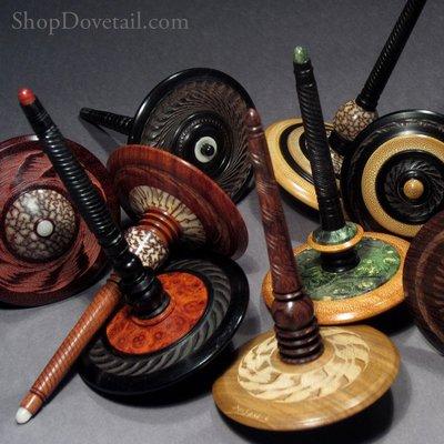 Fine Wood Turnings, including amazing spinning tops by Jon Sauer.