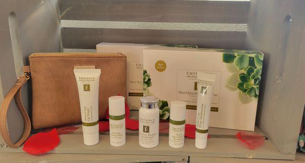 We offer Eminence Organic skin care products