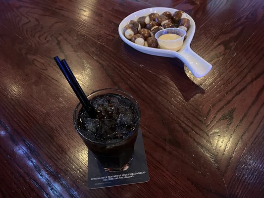 Whiskey And Pub Pretzel Bites Basket