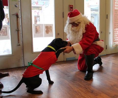 Street Tails hosted Pictures with Santa! This is Leo, I adopted him from Street Tails earlier this year :)