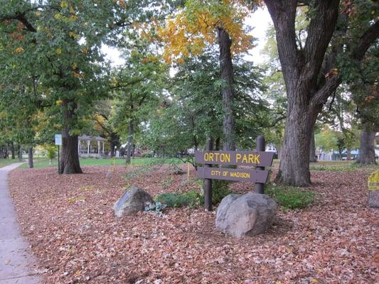 Entrance to the oldest park in the City of Madison