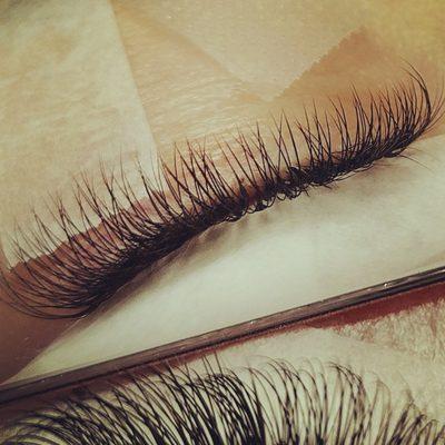 Lash Extensions: Natural lite volume