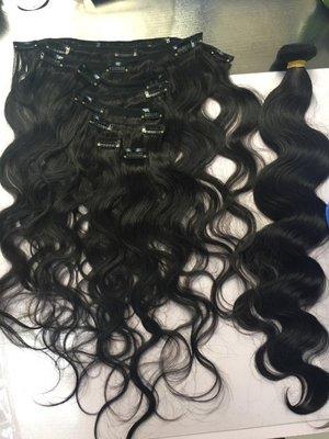 We sell and make Clip -ins  To customize the perfect  look .