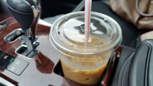 A nice little companion for my commute.  Iced coffee.  I highly recommend a cold drink to cool you down. ;-)