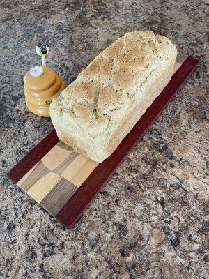 Oat bread which is great for sandwiches.