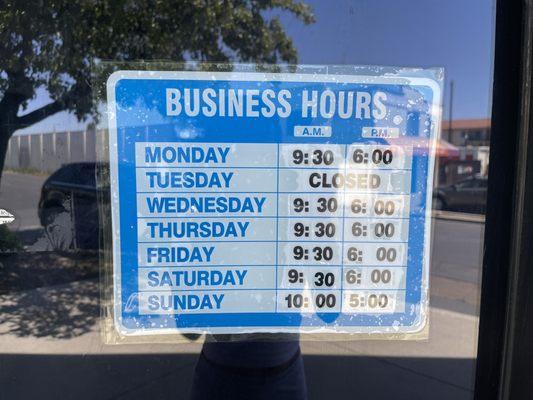 Business Hours