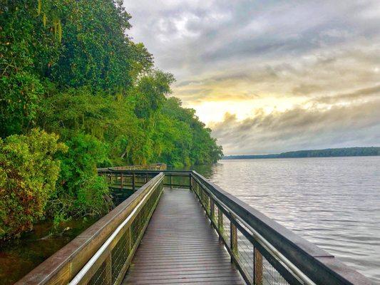 Boardwalk along the water