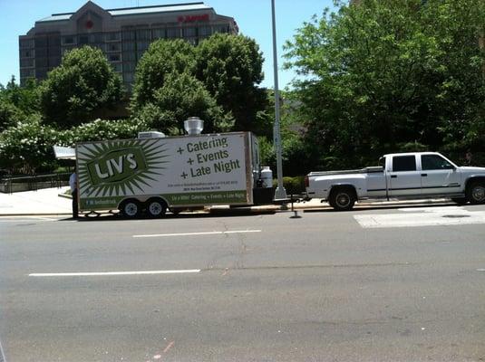 Parked out on Morgan St on Thursdays in front of the Carolina Theater.