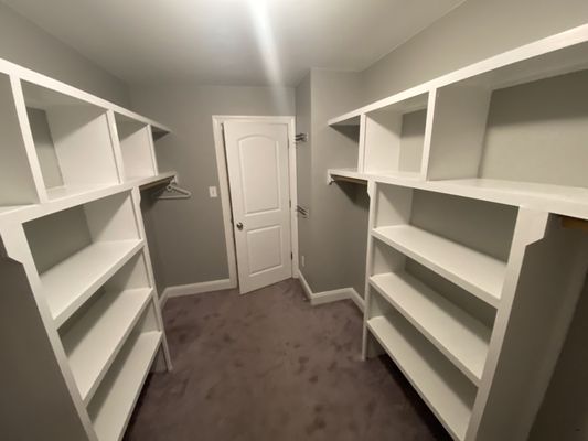 Closet shelves