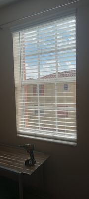 Installed new blinds