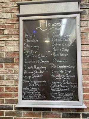 ice cream flavors