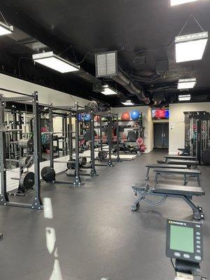 Inside the gym