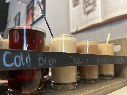 A flight of coffee? Yes please!