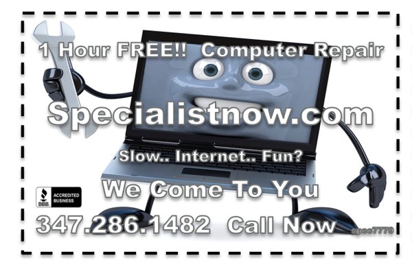 1 Hour Free Computer Repair! Call Now